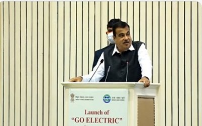 स्वदेशी इलेक्ट्रिक उत्पादों को बढ़ावा देगा 'गो इलेक्ट्रिक' अभियान : गडकरी स्वदेशी इलेक्ट्रिक उत्पादों को बढ़ावा देगा 'गो इलेक्ट्रिक' अभियान : गडकरी