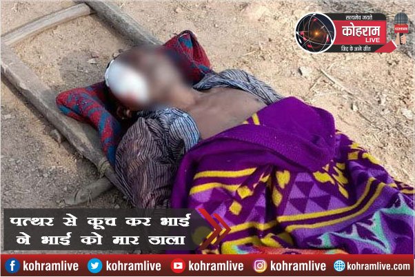 पत्थर से कूच कर भाई ने भाई को मार डाला, ये थी वजह... पत्थर से कूच कर भाई ने भाई को मार डाला, ये थी वजह...