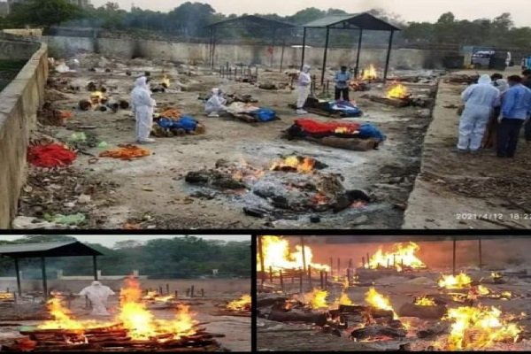 रांची की यह तस्वीर डराने वाली है, श्मशान में लग रही लाशों की लाइन रांची की यह तस्वीर डराने वाली है, श्मशान में लग रही लाशों की लाइन