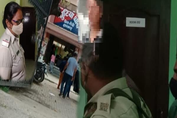 Hotel के अंदर और बाहर से लड़का-लड़की को ले गई पुलिस Hotel के अंदर और बाहर से लड़का-लड़की को ले गई पुलिस
