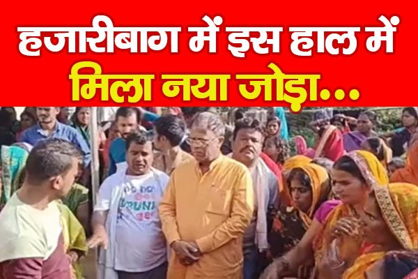 हजारीबाग में इस हाल में मिला नया जोड़ा... हजारीबाग में इस हाल में मिला नया जोड़ा...
