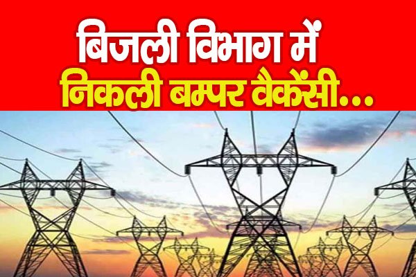 बिजली विभाग में निकली बम्पर वैकेंसी... बिजली विभाग में निकली बम्पर वैकेंसी...