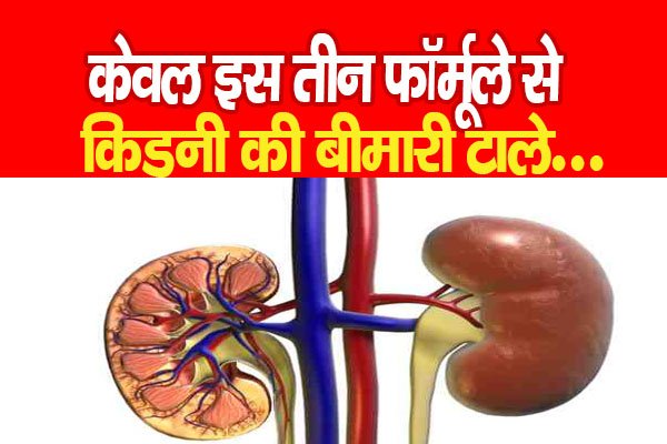 केवल इस तीन फॉर्मूले से किडनी की बीमारी टाले... केवल इस तीन फॉर्मूले से किडनी की बीमारी टाले...