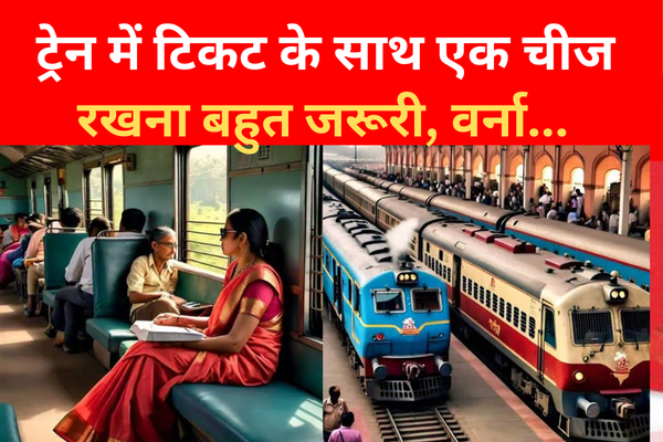 ट्रेन में टिकट के साथ एक चीज रखना बहुत जरूरी, वर्ना... ट्रेन में टिकट के साथ एक चीज रखना बहुत जरूरी, वर्ना...