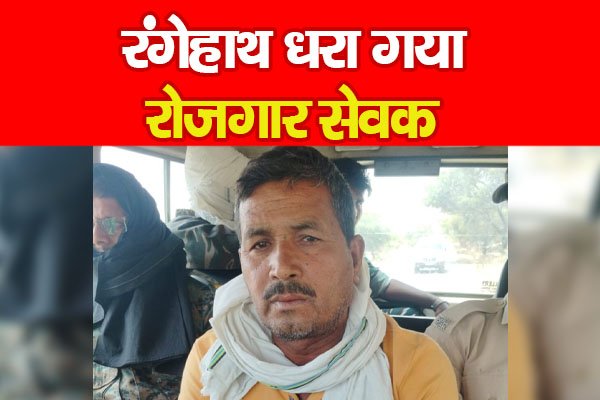 रंगेहाथ धरा गया रोजगार सेवक रंगेहाथ धरा गया रोजगार सेवक