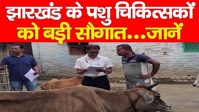 झारखंड के पशु चिकित्सकों को बड़ी सौगात, जानें… झारखंड के पशु चिकित्सकों को बड़ी सौगात, जानें…