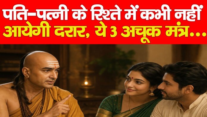 पति-पत्नी के रिश्ते में कभी नहीं आयेगी दरार, चाणक्य ने बताये ये 3 अचूक मंत्र… पति-पत्नी के रिश्ते में कभी नहीं आयेगी दरार, चाणक्य ने बताये ये 3 अचूक मंत्र…