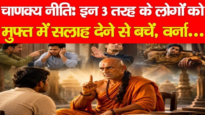 चाणक्य नीति: इन 3 तरह के लोगों को मुफ्त में सलाह देने से बचें, वर्ना… चाणक्य नीति: इन 3 तरह के लोगों को मुफ्त में सलाह देने से बचें, वर्ना…