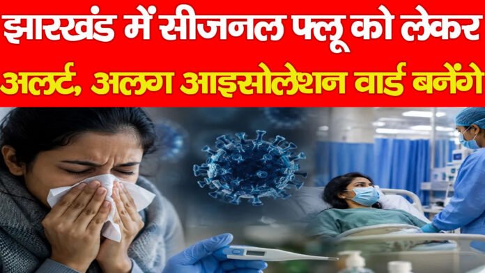 झारखंड में सीजनल फ्लू को लेकर अलर्ट, अलग आइसोलेशन वार्ड बनेंगे…