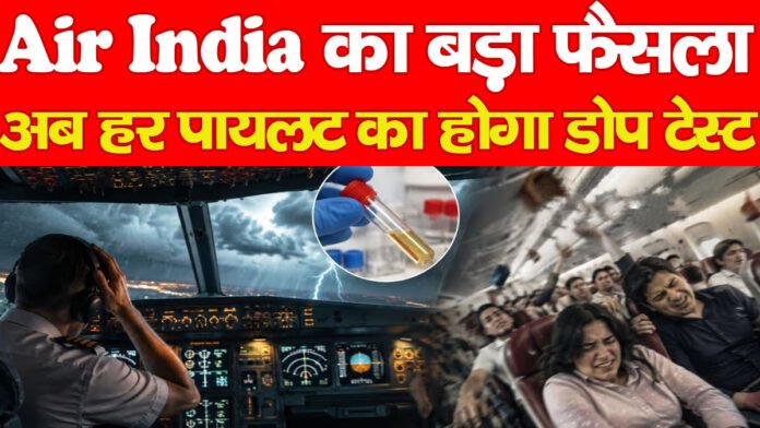 Air India का बड़ा फैसला, अब हर पायलट का होगा डोप टेस्ट