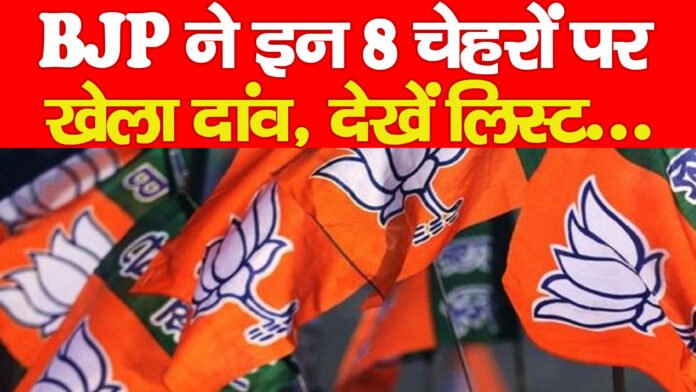 BJP ने इन 8 चेहरों पर खेला दांव, देखें लिस्ट…